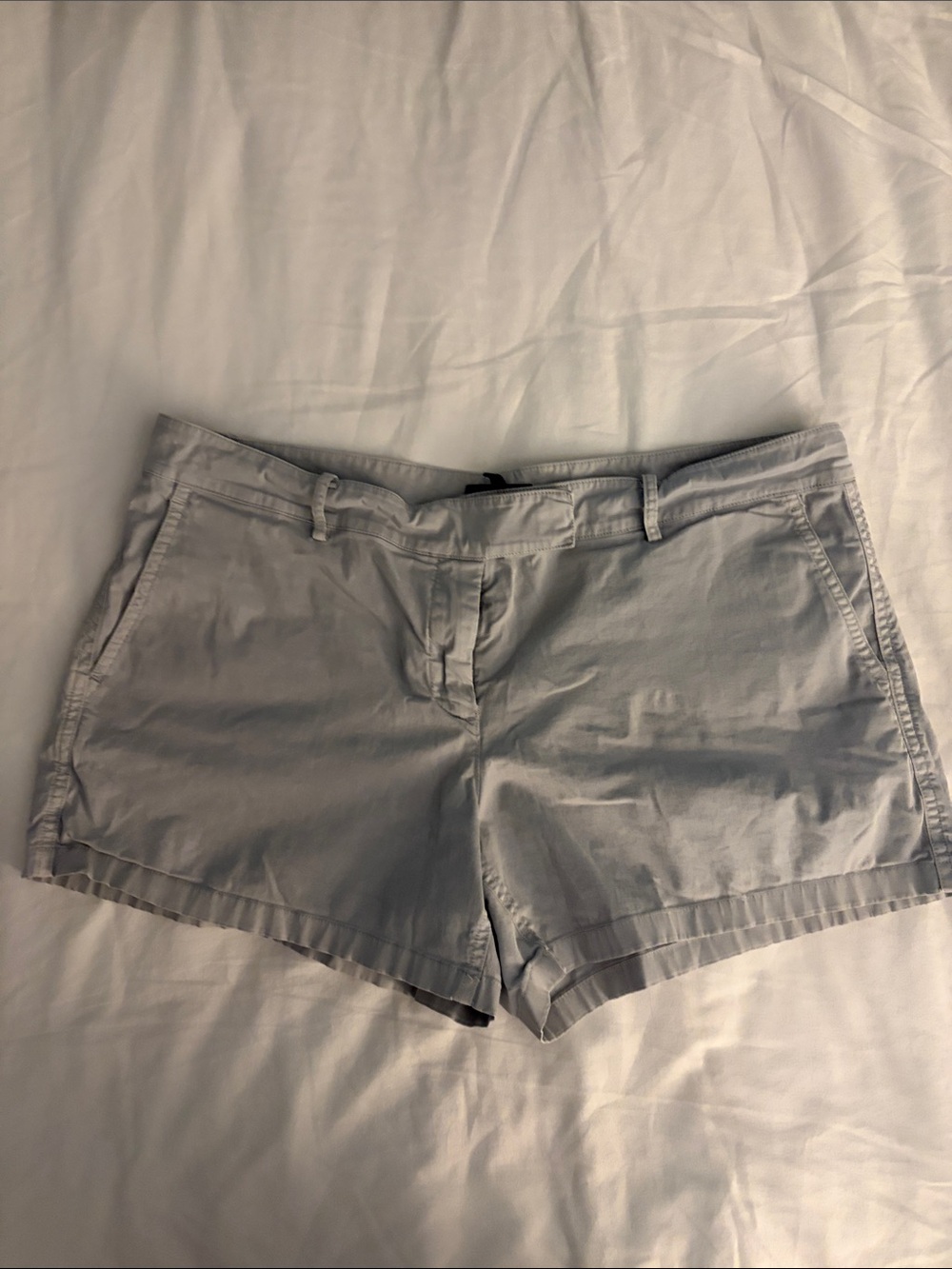 Theory Women's Light Gray Casual Shorts